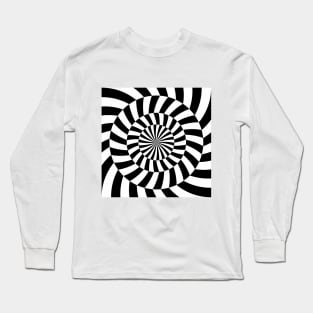 Op art abstract round mindf*ck Long Sleeve T-Shirt